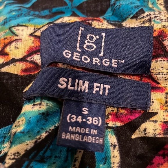 CASUAL SUMMER DRESS SHIRT, SZ SMALL, SLIM FIT - Picture 3 of 3